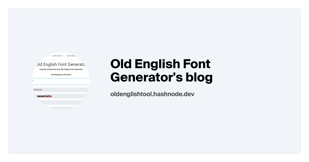 krave Ballade Lull Old English Font Generator's Blog